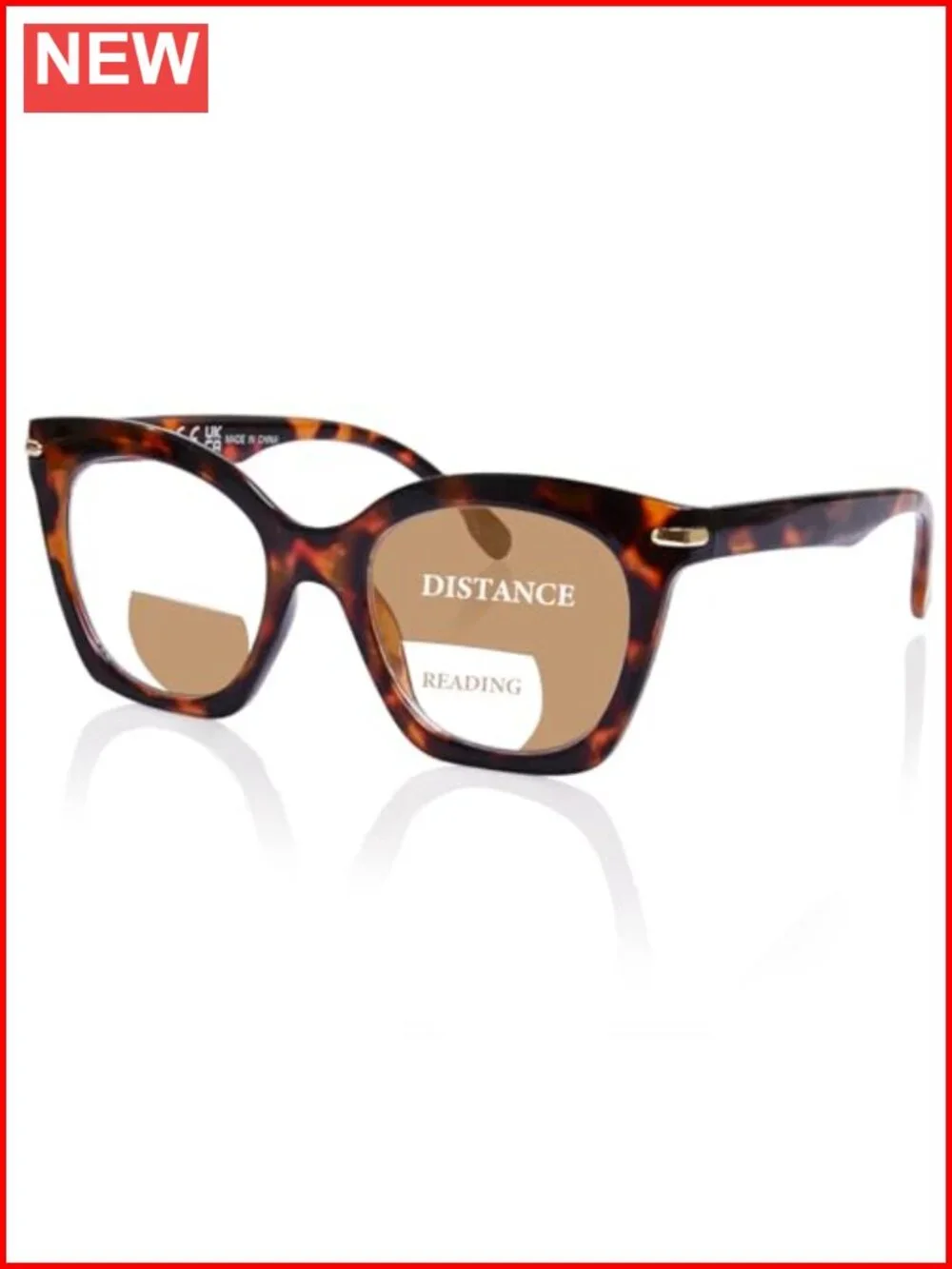 Women's Bifocal Reading Glasses Cat Eye Oversized Readers